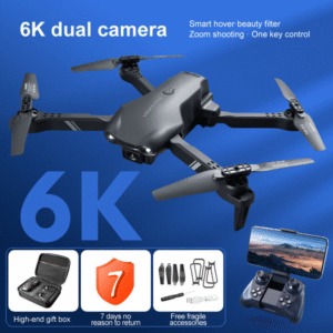 4DRC V13 Foldable WiFi FPV Drone, Dual 1080P/720P Cameras, 2 Batteries