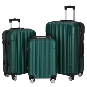 3-in-1 Multifunctional Large Capacity Travel Suitcase Dark Green