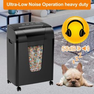 18-Sheet Cross Cut Paper Shredder for Home/Office: P-4 Security, Shreds Paper, Credit Cards, CDs