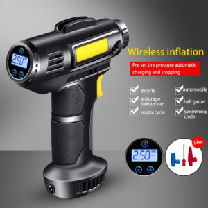 Wireless Portable Car Tire Inflator Pump with Digital Display