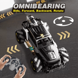 4DRC Remote Control Truck with Spray and Light, Dual Motor Off-Road RC Car, 2.4Ghz 4WD Rock Crawler