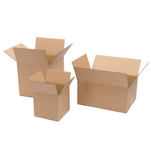 100 Corrugated Paper Boxes 4x4x4 Inches (10x10x10 cm) Yellow
