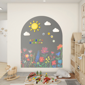 118x90cm Arch Blackboard Wall Sticker - Creative Home Decor Message Board & Doodle Space