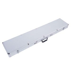 Aluminum Gun Lock Box with Combination Lock - Silver Pistol Case