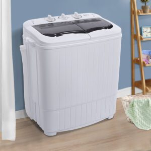 ZOKOP XPB35-188S Semi-Automatic Washing Machine, 7.7 lbs Capacity, Gray