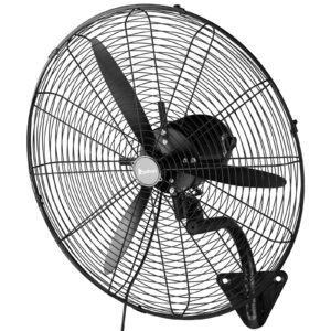 MFJ-EW50 20 Inch Oscillating Wall Mount Fan, 4 Speed BLDC Motor, Indoor/Outdoor
