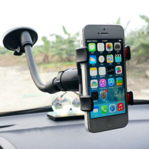 360° Car Windshield Mount Holder with Suction Cup for Smartphones and GPS