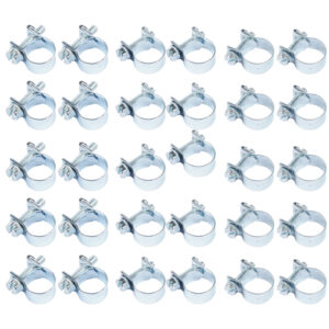 30 Piece Fuel Injection Hose Clamps for 1/4", 5/16", 3/8" Hoses