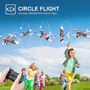 4DRC G3 RC Plane with 2 Batteries & 6-A Propellers, 2.4GHz Remote Control Airplane