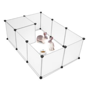 Portable Large Plastic Pet Playpen Yard Fence for Small Animals and Puppies