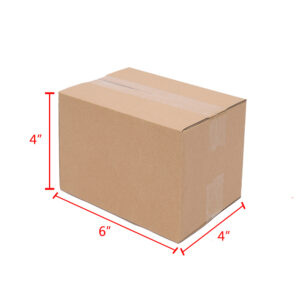 100 Corrugated Paper Boxes 6x4x4" (15.2x10x10cm) Yellow