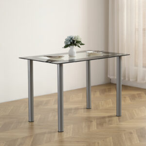 110cm Tempered Glass Dining Table