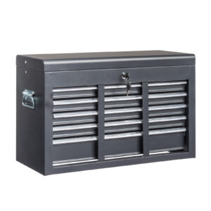 Heavy-Duty Steel Tool Box with 5 Drawers, Black