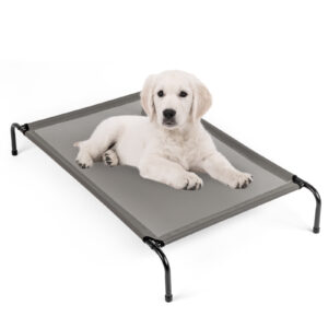 Gray Elevated Dog Bed - 43" D x 26" W x 8" H