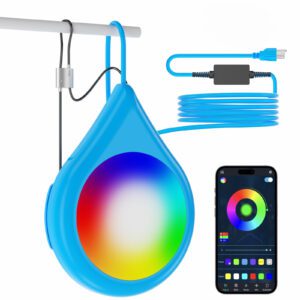 20W Smart LED Pool Light: 26ft Cord, App Control, IP68 Waterproof, Magnetic RGB (1 Pack)
