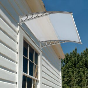 HT-100 x 96cm Household Application Door & Window Rain Cover Eaves Gray Holder
