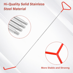 Professional Stainless Steel Repair Tool Kit with 67-inch Pull Hook & J Hook