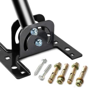 G01 Universal 180° Adjustable TV Antenna J-Pole Aerial Bracket Black
