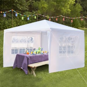 3m x 3m Waterproof Tent with Spiral Tubes, White