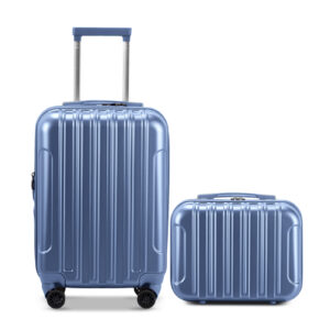 2-Piece Set: 20" Expandable Hardside Carry-On & 14" Cosmetic Case