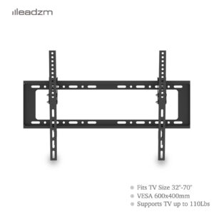 LEADZM TMW798 TV Wall Mount Bracket for 32-70 Inch TVs with Spirit Level