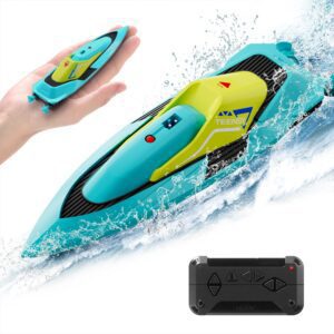 4DRC S5 Blue 2.4GHz Remote Control Boat - 20+ MPH for Pools and Lakes