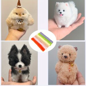 7-Piece Coral Velvet Twisting Kit for Plush Puppies and Small Animals