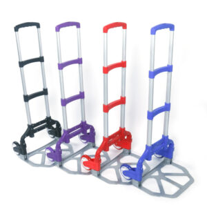 Portable Folding Collapsible Aluminum Cart Dolly Trolley - Blue