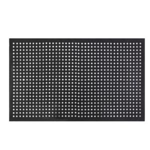 Industrial Hexagonal Rubber Mat: Anti-Fatigue, Non-Slip Drainage - 150x90cm