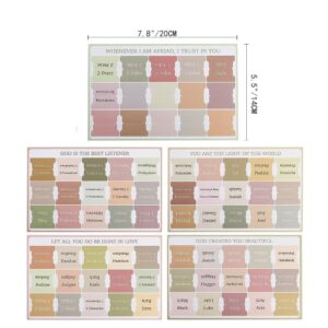 Laminated Bible Tabs and Verse Stickers for Study - Large Print Index Tabs