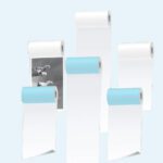 Poooli L1/L2/L3/L5S Thermal Paper: 3 White Sticky Rolls + 3 HD Greyscale Rolls, 57x30mm