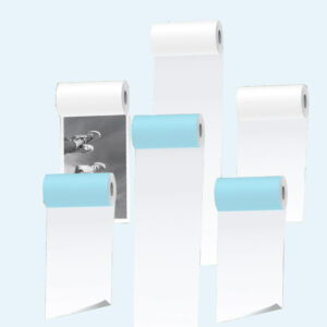 Poooli L1/L2/L3/L5S Thermal Paper: 3 White Sticky Rolls + 3 HD Greyscale Rolls, 57x30mm