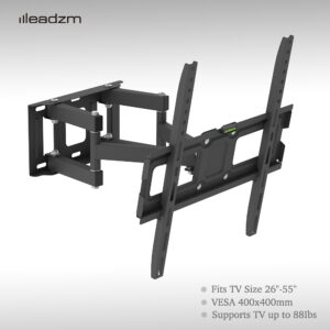 LEADZM TMDS-105 Full Motion TV Wall Mount for 26-55" TVs, 40kg Capacity, VESA 400x400
